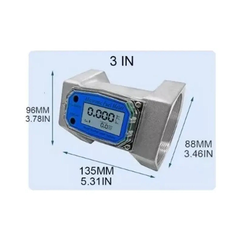 Caudalimetro Digital Flujometro Contador 3 Pulgadas Tipo K24
