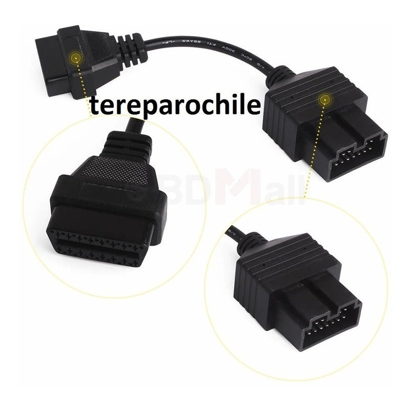 Cable Adaptador Kia 20 Pines A Obdii Obd2 Escaner Scanner