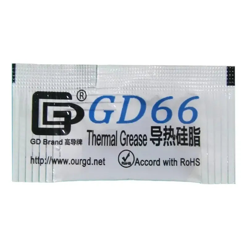 Pasta Térmica Gris Gd66 Para Cpu Gpu Ram Pack 10 Unidades