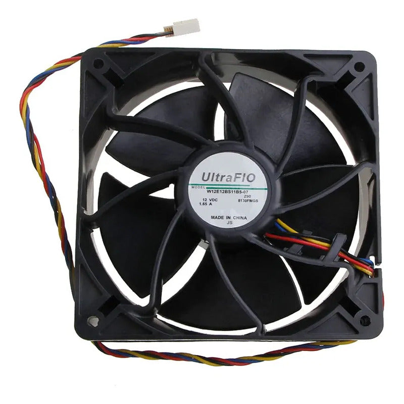 Ventilador Fan Cooler W12e12bs11b5-07 12v 120x38mm 4 Pines Negro
