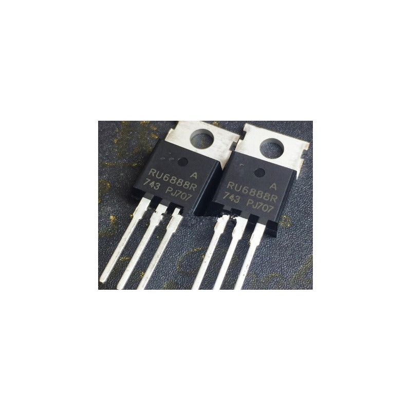 2x Transistor Mosfet Ru6888r 6888 Ru6888 68v 88a To220