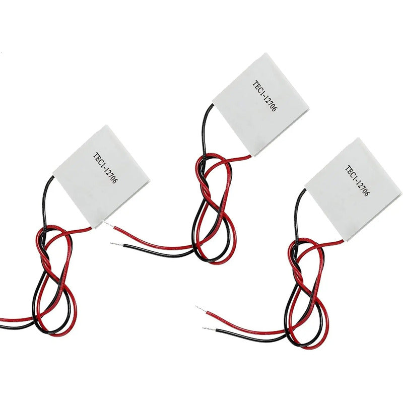 Pack 3x Celda De Peltier Tec1 12706 12v 60w 40 X 40mm