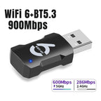 Adaptador Usb Wifi6 Bluetooth 5.3 Ax900 Doble Banda 2.4/5ghz