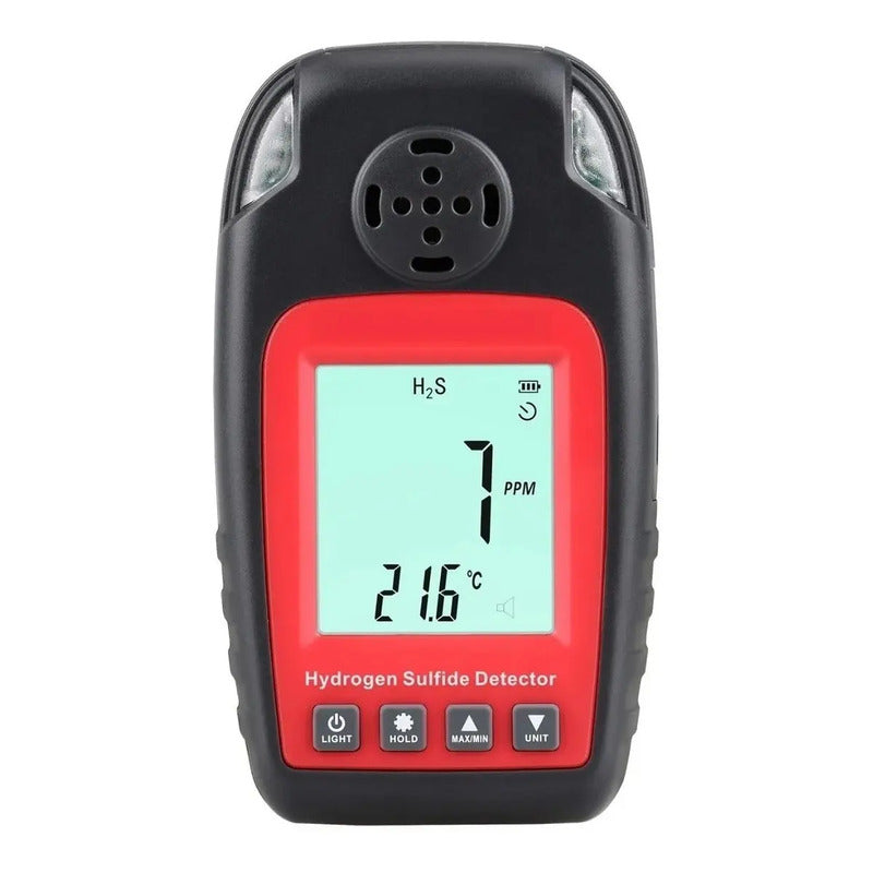Medidor Detector H2s Acido Sulfhidrico Sulfuro Hidrogeno Rojo