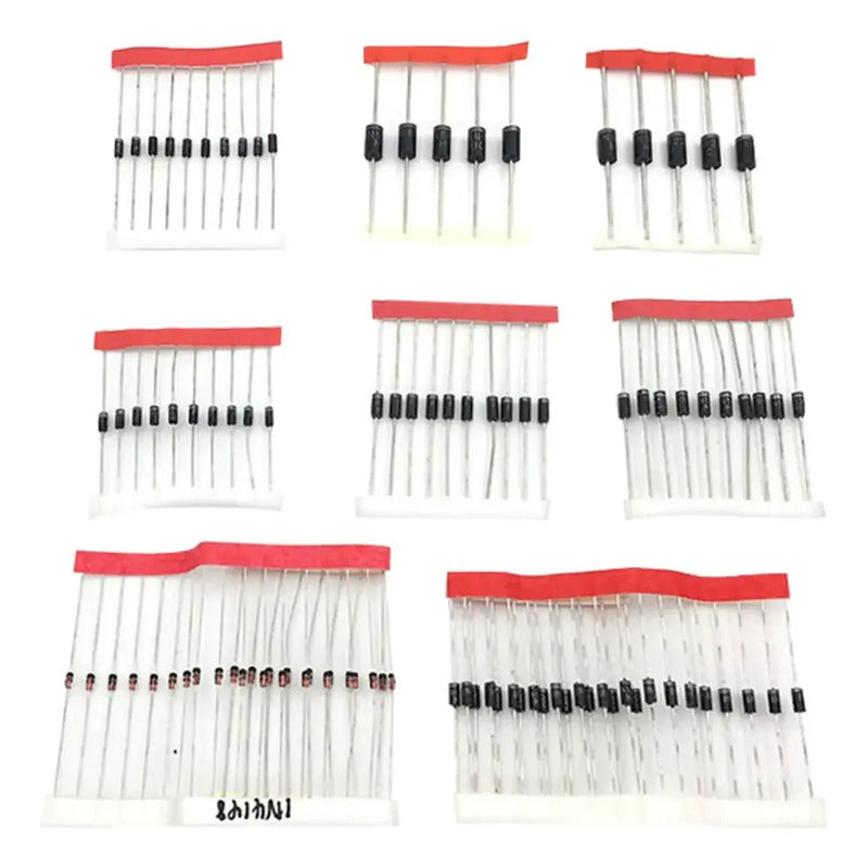 Kit Surtido Diodos Rectificador Profesional 100 Piezas