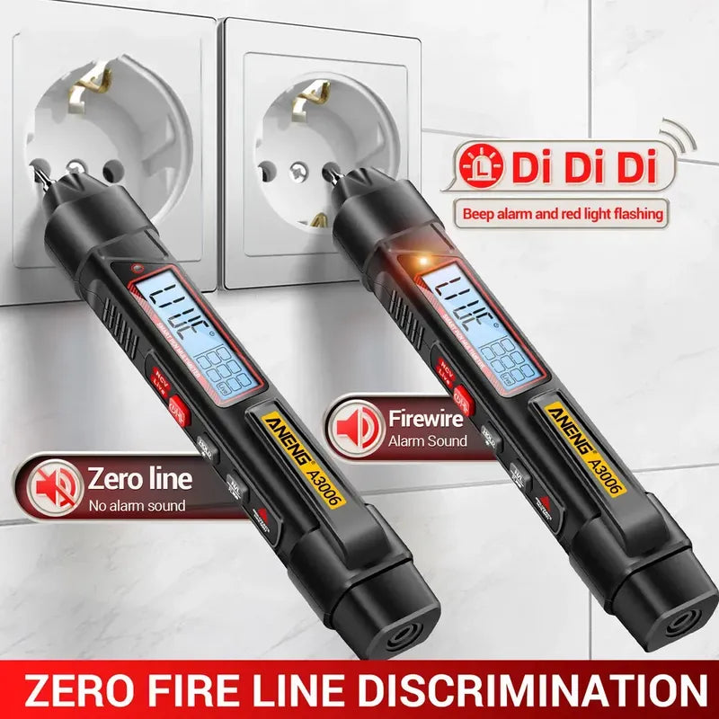 Multimetro Digital Tester Tipo Boligrafo Lcd Buscapolos Acdc