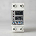 Protector Digital Ajustable Voltaje Amperaje 63a 220v Din Beige