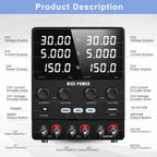 Fuente Poder Laboratorio Regulable Variable 0-60v 0-10a 300w