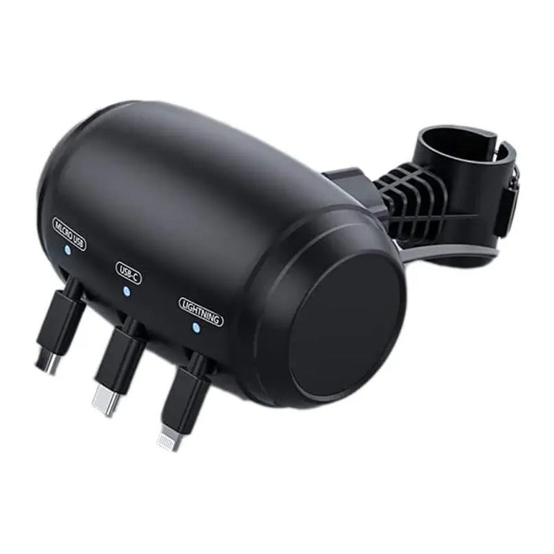 Cargador Celular Usb-c Auto Para iPhone Android Uber Taxi Negro