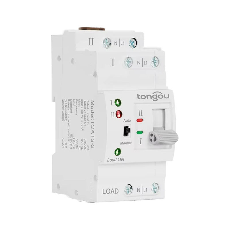 Switch Ats Transferencia Automatica Din 63a 220v Monofasico