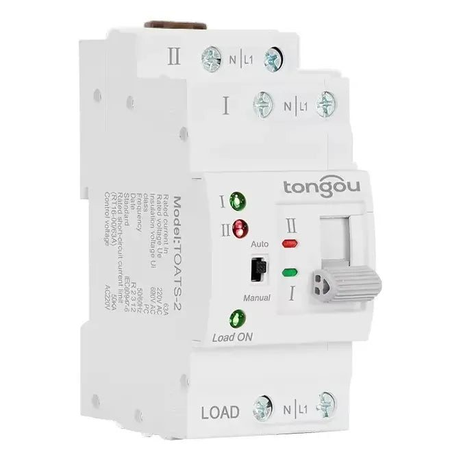 Switch Ats Transferencia Automatica Din 63a 220v Monofasico