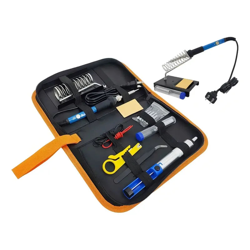 Kit Soldador De Estaño Eléctrico 60w Tipo Lápiz Temperatura Ajustable Genérica