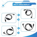 Cable De Programación Usb Pc63 Para Pd500 Pd506 Pd560 Pd58 Negro