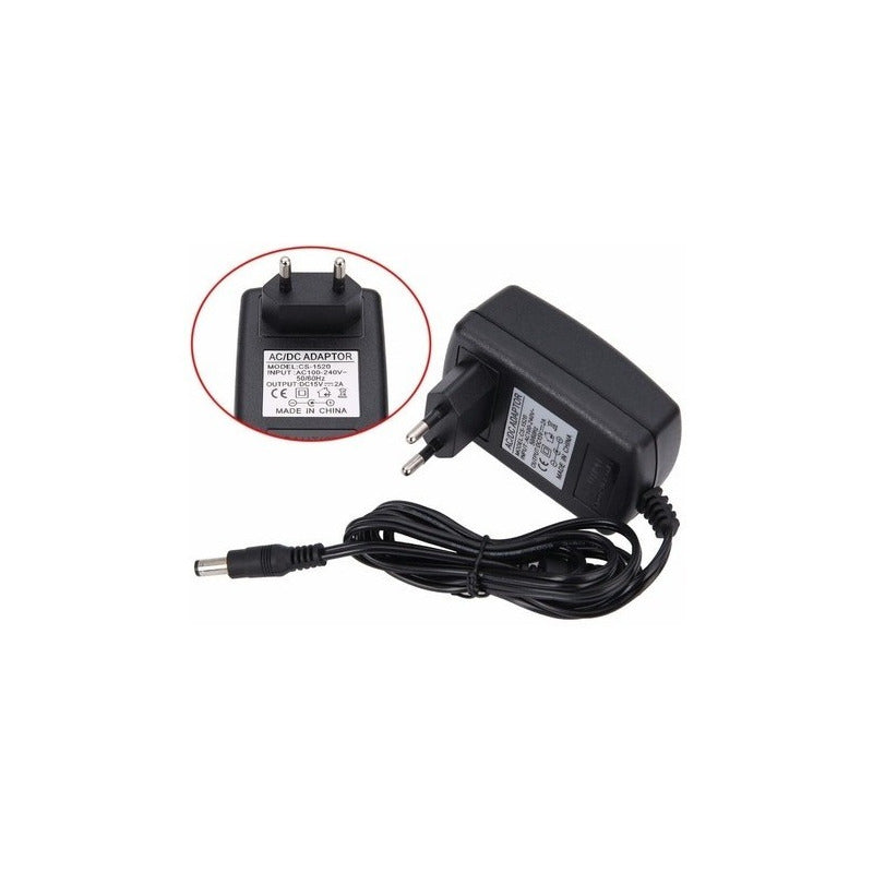 Cargador 15v 2a Fuente Poder Parlante Karaoke Master-g Nex