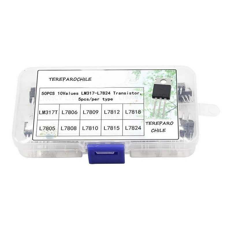 50 X Transistores Lm317 L7805 L7806 L7808 L7809 L7810 L7812