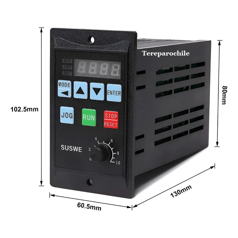 Controlador Motor Variador 0.75kw Monofasico 220v Salida 3f