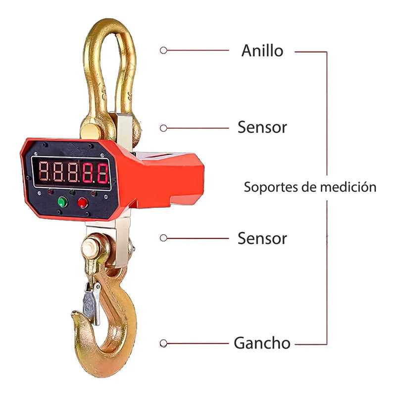 Balanza Pesa Romana Bascula Digital 5tn Comercial Industrial