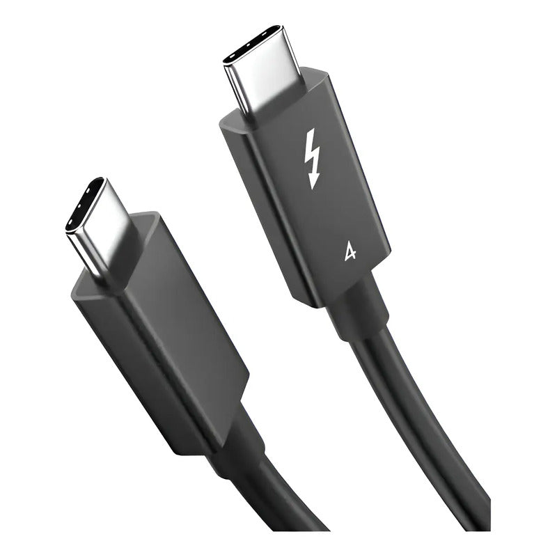 Cable Usb-c 4.0 Para Thunderbolt 4 40g Pd100w 8k 60hz 2mt 4k Negro
