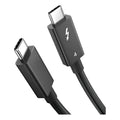 Cable Usb-c 4.0 Para Thunderbolt 4 40g Pd100w 8k 60hz 2mt 4k Negro