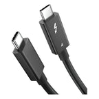 Cable Usb-c 4.0 Para Thunderbolt 4 40g Pd100w 8k 60hz 2mt 4k Negro