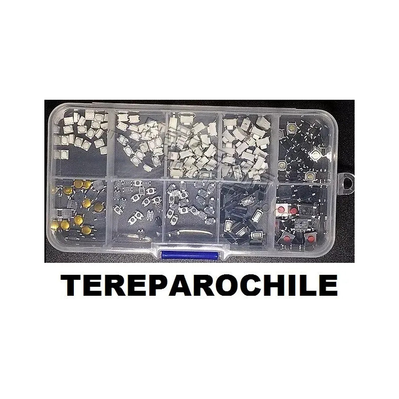 Kit 250 Pulsadores Switch Micro Pulsadores Boton Tactil Push