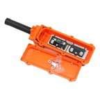 Botonera Switch Colgante Puente Grua 4 Botones Pulsador Cob-61a Naranja
