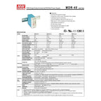 Fuente Poder Riel Din Mean Well Mdr-40-48 48v 0.83 amp 40w