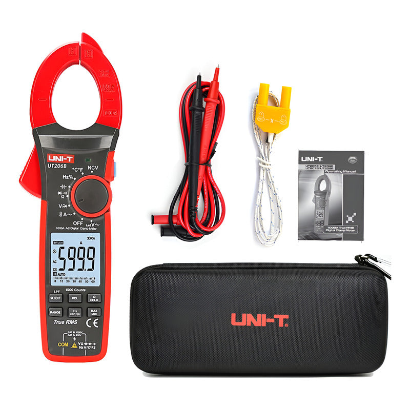 Pinza Amperimetrica Ut206b 1000a True Rms Multimetro Digital