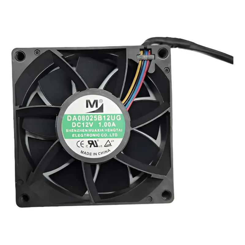 Ventilador Fan Cooler Da08025b12ug 12v 80x25mm 4 Pines 8025 Negro