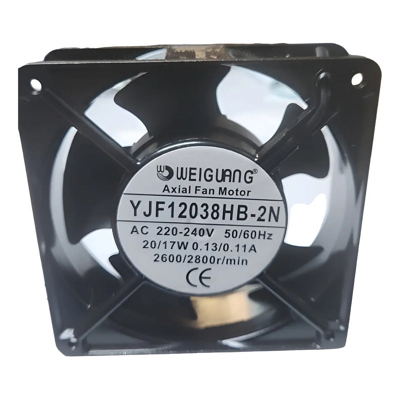 Ventilador Fan Cooler Yjf12038hb 2n 220v 120x38mm 12cm 12038 Negro