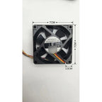 Ventilador Fan Cooler Efc-07d24d 24v 70x27mm 3 Pines 7025 Negro