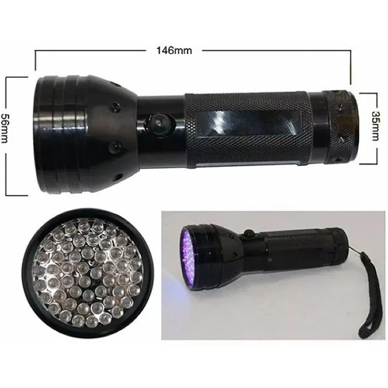 Linterna Uv Ultravioleta 51 Led Entradas Eventos Billetes Uv Negro