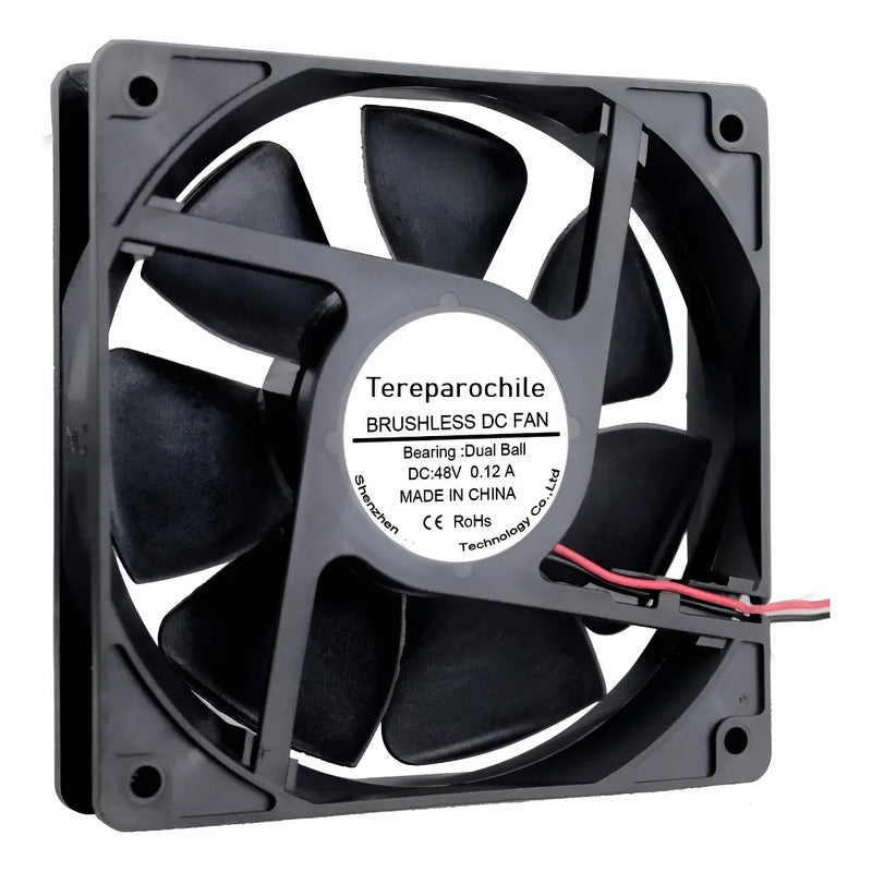 Ventilador Fan Cooler 120mm 120x120x25 Mm 48v Dc 12 Cm 12048
