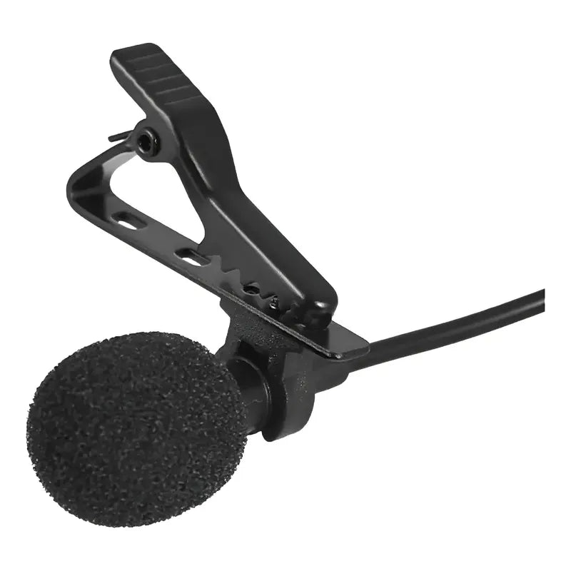 Microfono Condensador Lavalier Solapa Para Celulares Tictok Negro