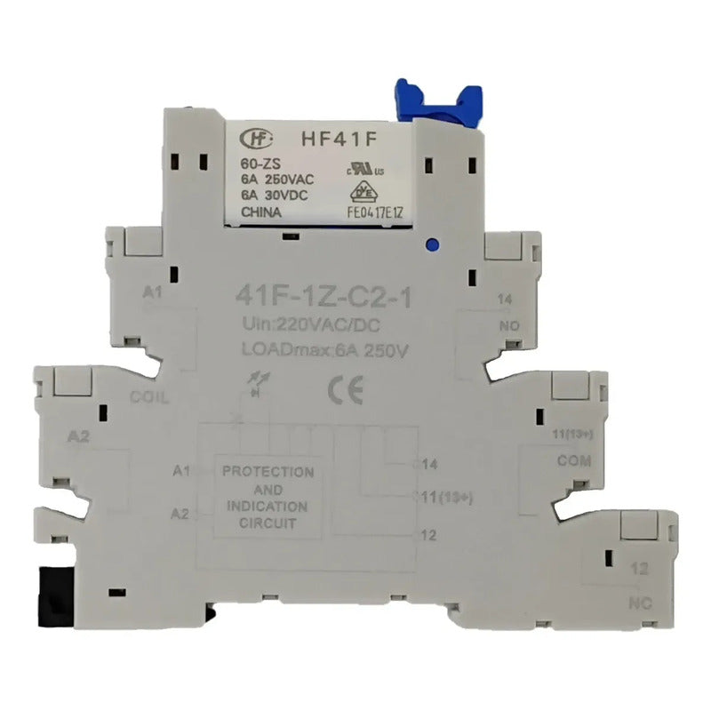 Rele Interface Plano Slim 220v Ac/dc Riel Din