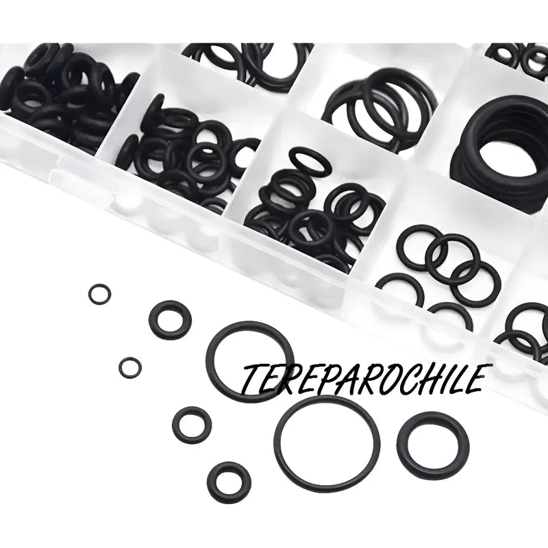 Set De Gomas Para Sellar O-ring 225 Piezas 3mm A 22mm O Ring