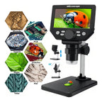Microscopio Electronico Digital Pantalla 4.3 Pulgadas 1000x Usb Hd 10.mp Negro