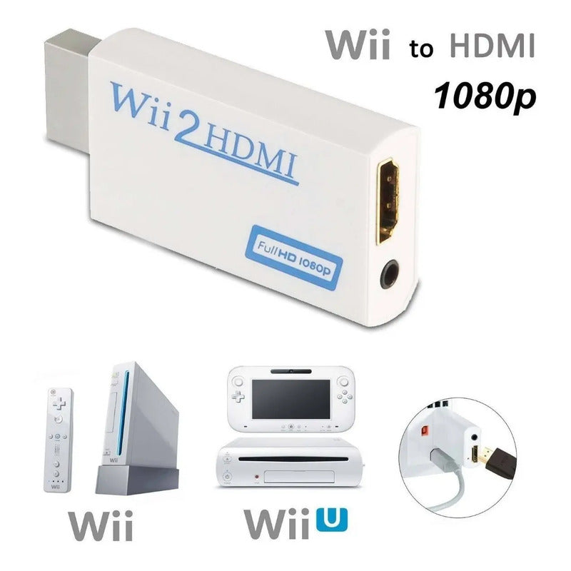 Adaptador Hdmi Para Nintendo Wii A Hdmi Audio Video Wii2hdmi