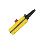 Botónera Switch Puente Grua 3 Botones - 1 Eje Con Emergencia Amarillo