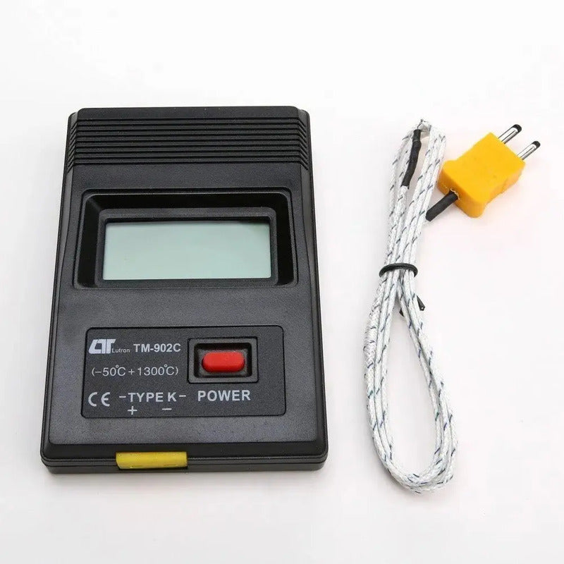 Termómetro Digital Con Sonda Tipo K Tm-902c -50°c A 1300°c