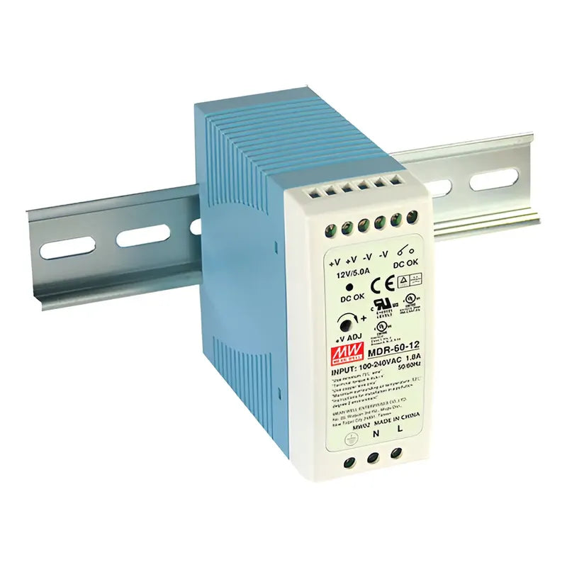 Fuente De Poder Meanwell 12vdc 5amp Riel Din Mdr-60-12 60w