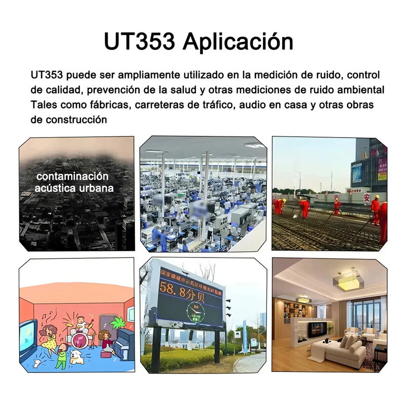 Sonometro Medidor Nivel De Sonido Digital 30-130db Ut353