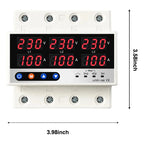 Protector Trifasico De Voltaje Amperaje 100a 220v Riel Din