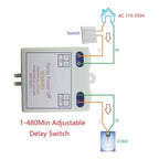 Relay Temporizador De Retardo A Desconexion Ac 110-220v