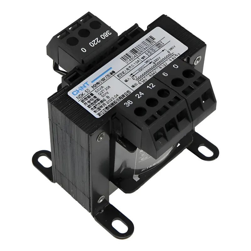 Transformador Tablero Control Chint Ndk-50va 380v 220v 24 12 Negro