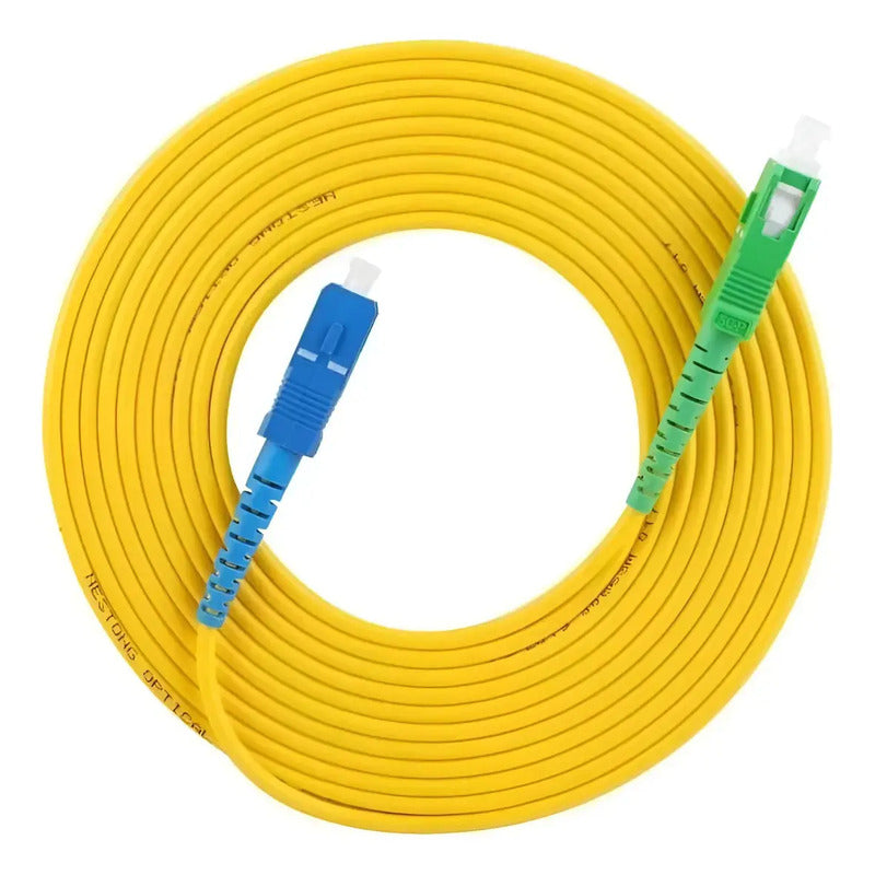 Cable De Internet Fibra Optica 20 Mt Ftth Sc/apc-sc/upc