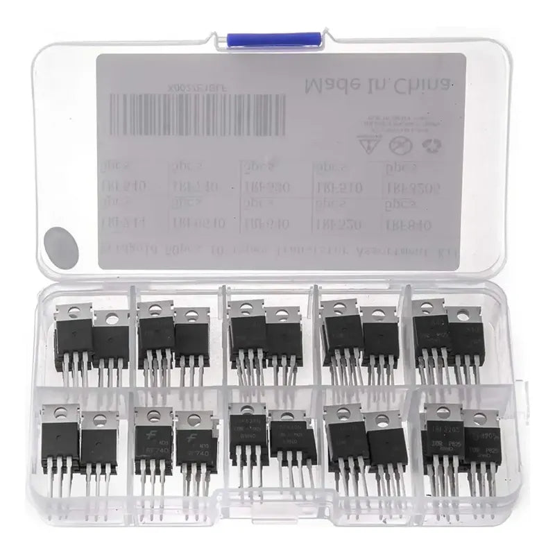 Kit 50 Mosfet 10 Modelos Irf640 740 840 1010 Irfz44 Irf3205