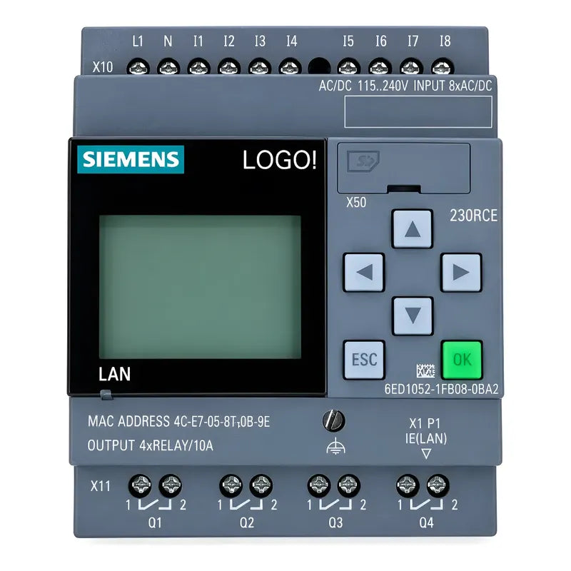 Plc Compatible Con Siemens Logo 230rce 6ed1052-1fb08-0ba2