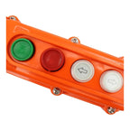 Botonera Switch Colgante Puente Grua 4 Botones Pulsador Cob-61a Naranja