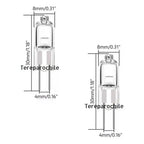 2x Ampolletas Halogenas Bipin Tubular 12volt 50w Conector G4 Blanco Cálido